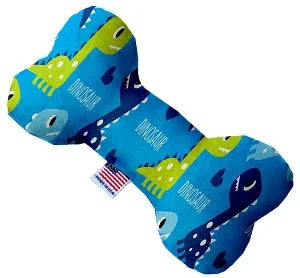 pet carrier backpack for hiking-Blue Dinosaurs Squeaker Bone Dog Toy