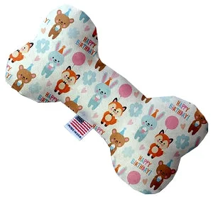 anti-slip dog socks for hardwood floors-Birthday Buddies Squeaker Bone Dog Toy