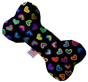 pet GPS tracker with app-Bright Squeaker Hearts Stuffing Free Bone Dog Toy