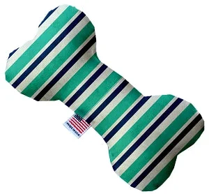 pet safe insect repellent natural-Aquatic Stripes Squeaker Bone Dog Toy