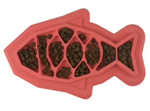 eco-friendly cat litter biodegradable-Petstages Fishie Fun Feed Mat