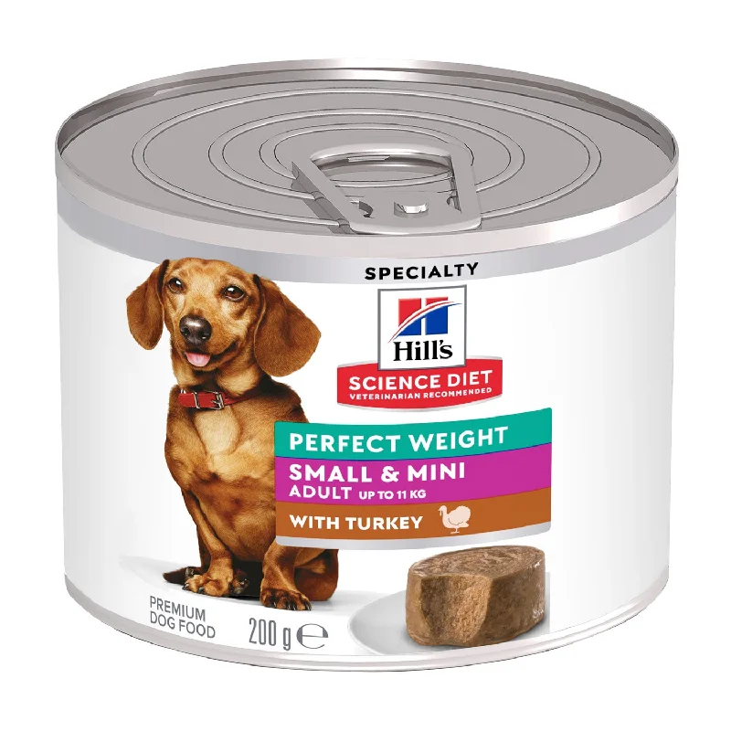 pet safe insect repellent natural-Hills Science Diet Small & Mini Perfect Weight Turkey Adult Canned Dog Food