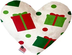 pet first aid kit for emergencies-All the Presents! Stuffing Free Squeaker Heart Dog Toy