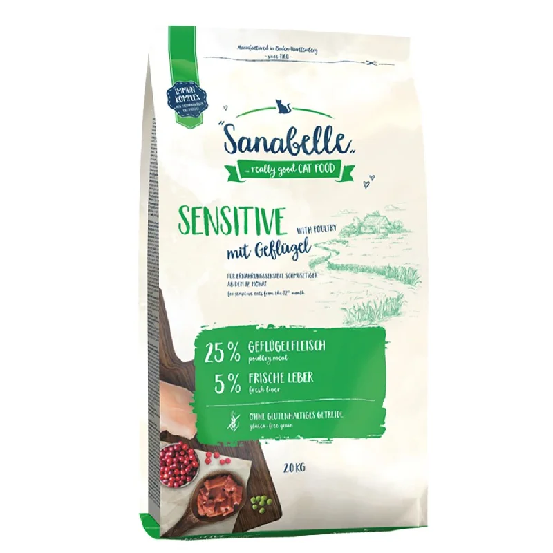 waterproof cat litter mat-Sanabelle Sensitive With Fresh Poultry Dry Cat Food