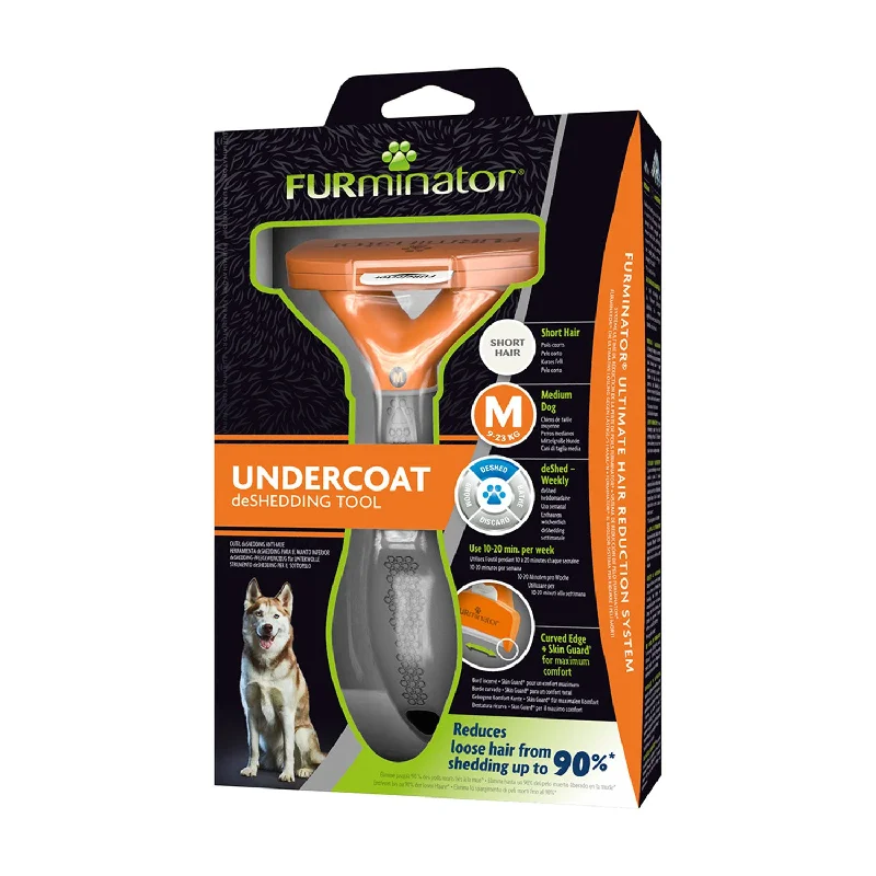 pet GPS tracker with app-FURminator Undercoat deShedding Tool for Medium Dogs with Short Hair