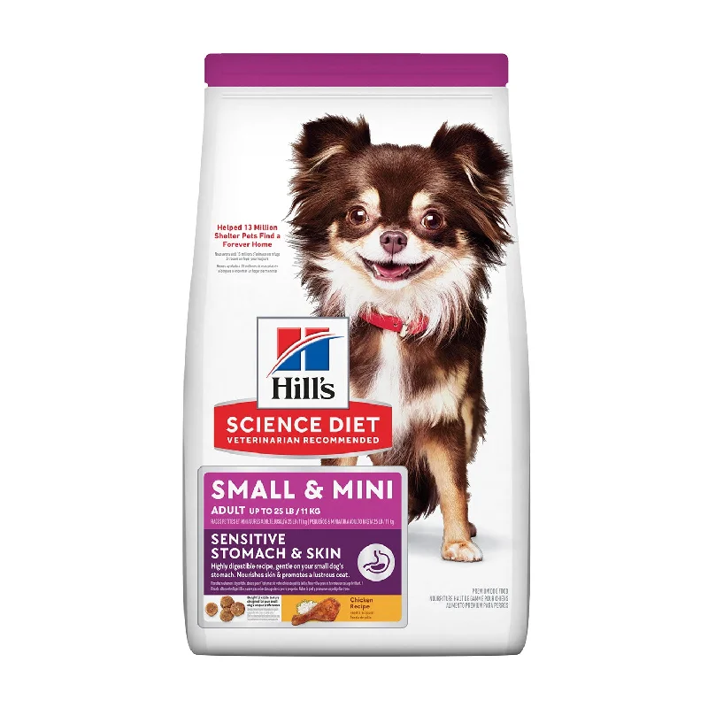 puppy training pads extra absorbent-Hill's Science Diet Sensitive Stomach & Skin Small and Mini Adult Dry Dog Food