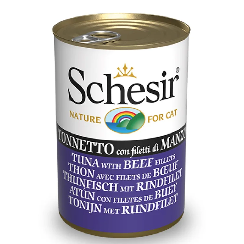 DIY pet grooming kit electric-10% OFF: Schesir Tuna With Beef Fillets In Jelly Adult Canned Cat Food 140g