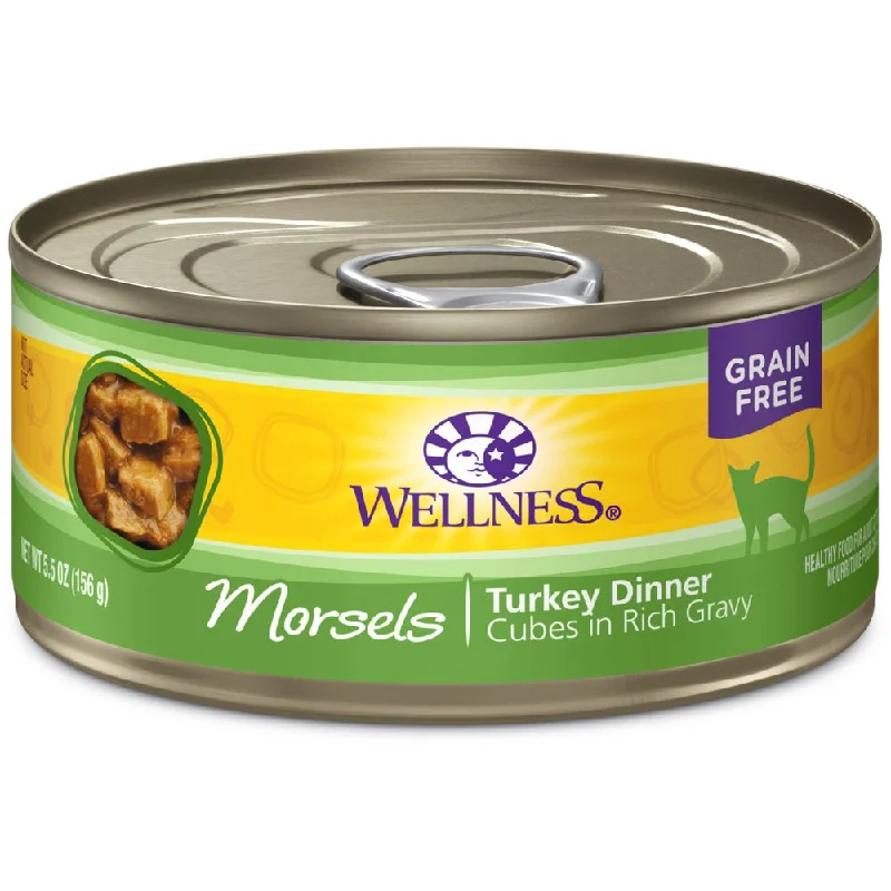 best dog food for small breeds-20% OFF: Wellness Complete Health Morsels Cubed Turkey Dinner Grain-Free Canned Cat Food 156g