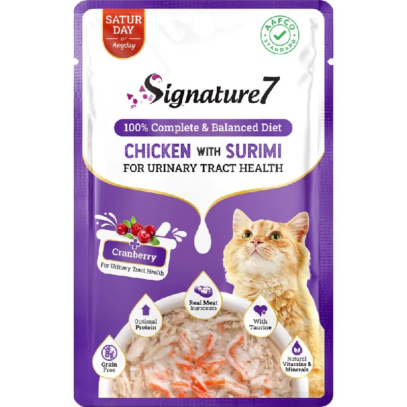 chew toys for aggressive chewers-20% OFF: Signature7 Chicken With Surimi For Urinary Tract Health (Sat) Grain-Free Pouch Cat Food 50g x 12