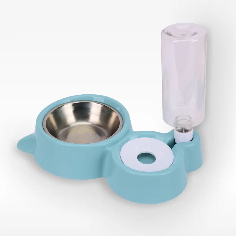 puppy chew bone natural-Skatrs Automatic Water Dispenser and Food Bowl for Dogs and Cats