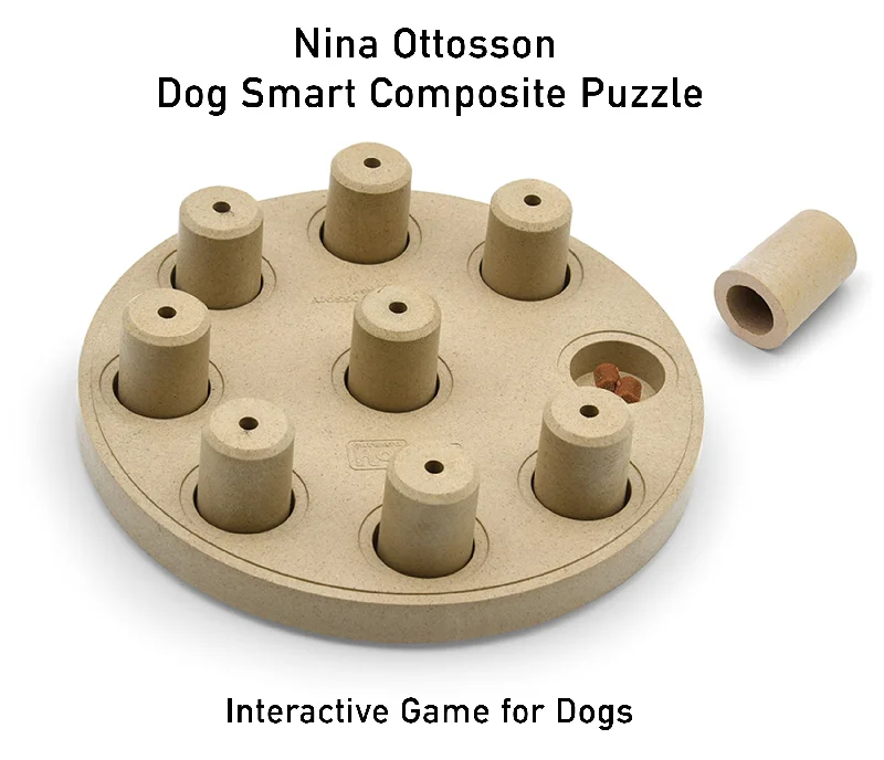 anti-slip dog socks for hardwood floors-Outward Hound Nina Ottosson Dog Smart Composite Puzzle: Dog Interactive Game (Level 1)