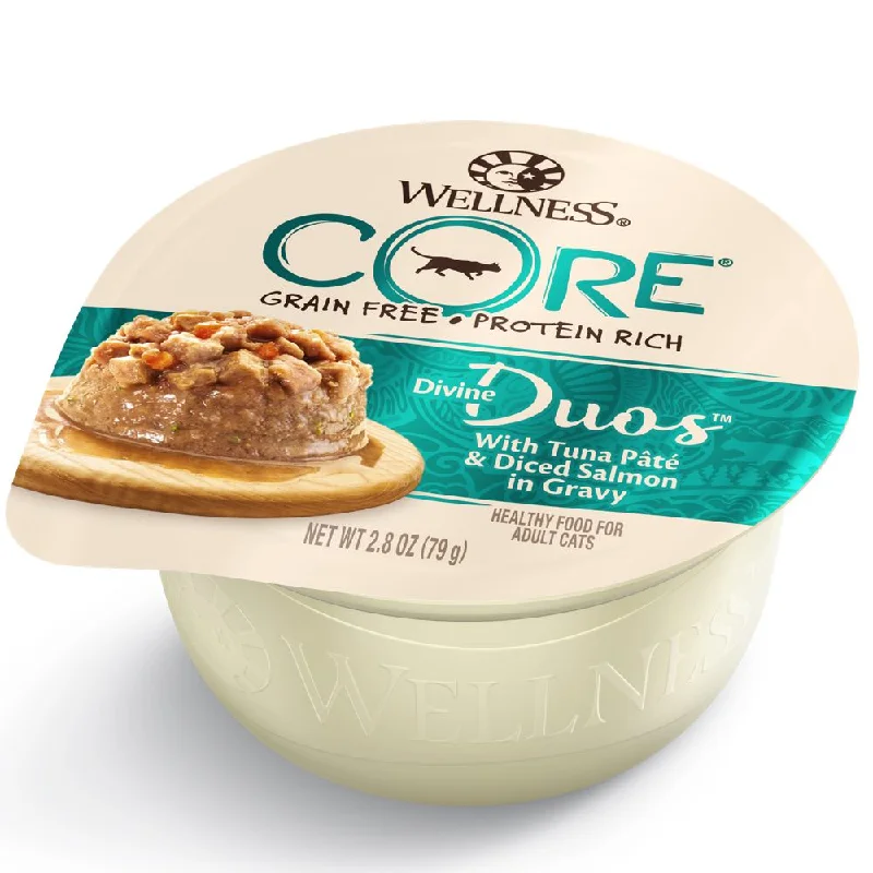 eco-friendly cat litter biodegradable-20% OFF: Wellness CORE Divine Duos Tuna Pate & Diced Salmon In Gravy Wet Cat Food 2.8oz