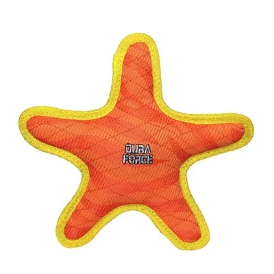 indestructible dog toys for large breeds-DuraForce Star - Orange