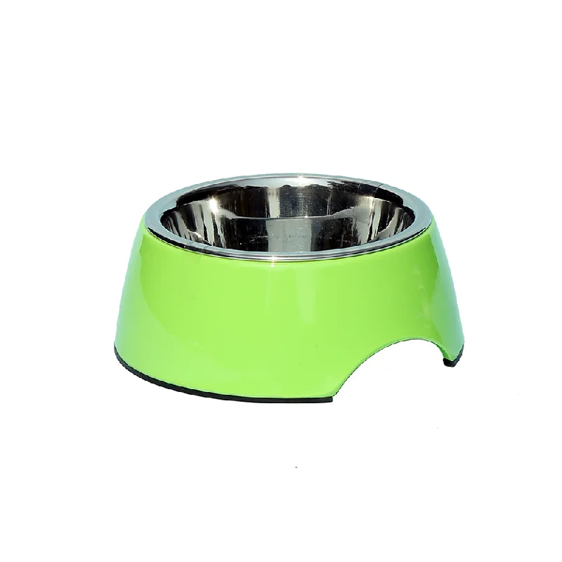 soft cat cave bed enclosed-Melamine Belly Bowl-Green