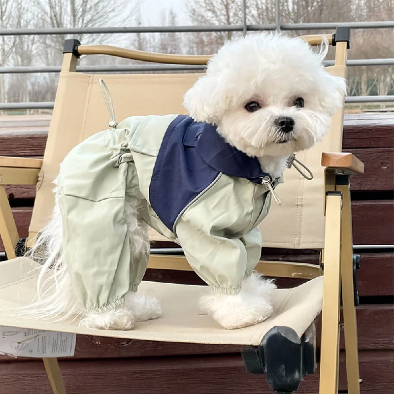 pet carrier airline approved-Stylish Waterproof Windproof Adjustable Outdoor Dog Hooded Jacket