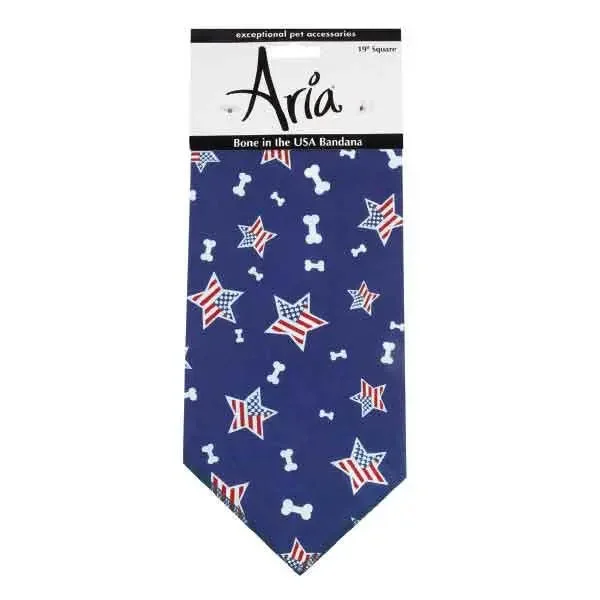 bird cage liner paper roll-AR Bone in the USA Bandana Blu