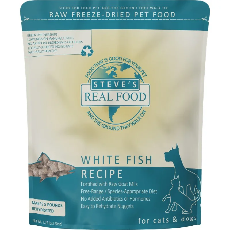 puppy training pads extra absorbent-'BUNDLE DEAL+FREE WIPES': Steve's Real Food White Fish Grain-Free Freeze-Dried Raw Food For Cats & Dogs 20oz