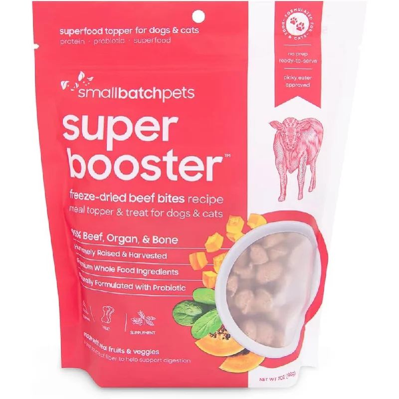 large breed dog joint supplements-10% OFF: Smallbatch Super Booster Freeze Dried Beef Bites Cat & Dog Treats 7oz