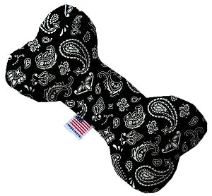 airline-approved soft pet carrier-Black Western Canvas Squeaker Bone Dog Toy