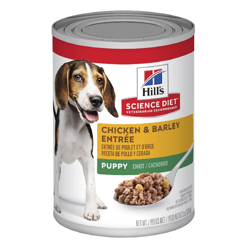 anti-bark collar for small dogs-Hill's Science Diet Puppy Chicken & Barley Entree Canned Dog Food