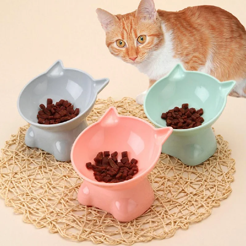 smart pet camera with treat dispenser-Cute Cat Food Bowls