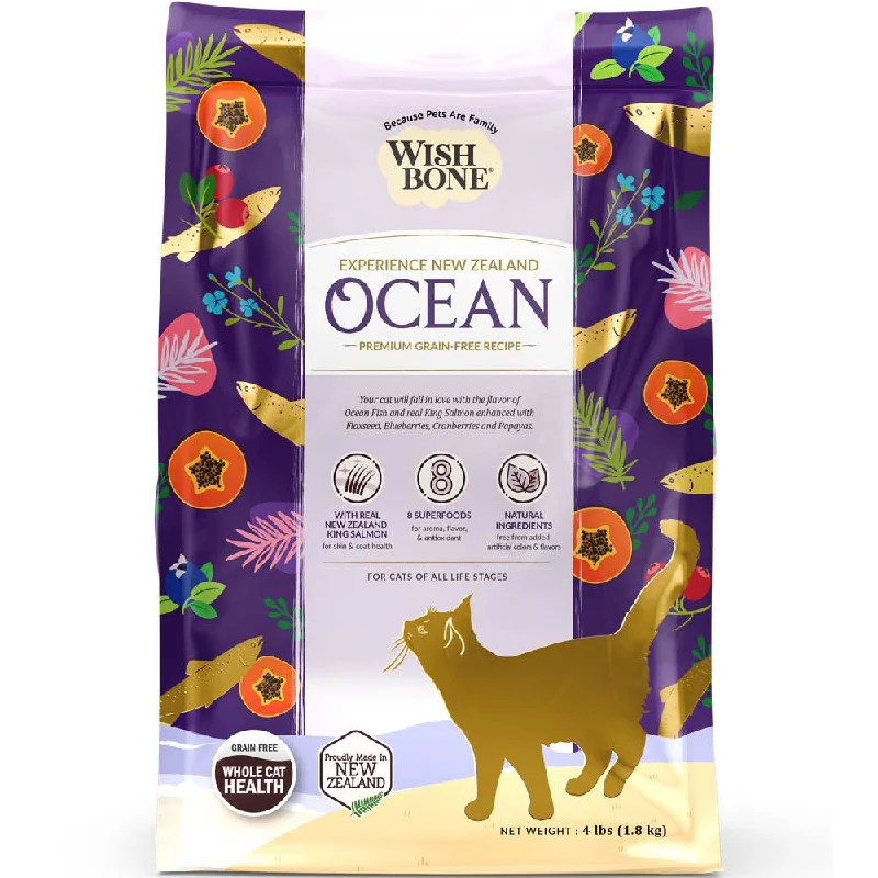 elevated dog bowls for large dogs-25% OFF: Wishbone Ocean Fish & Chicken Grain-Free Dry Cat Food 4lb