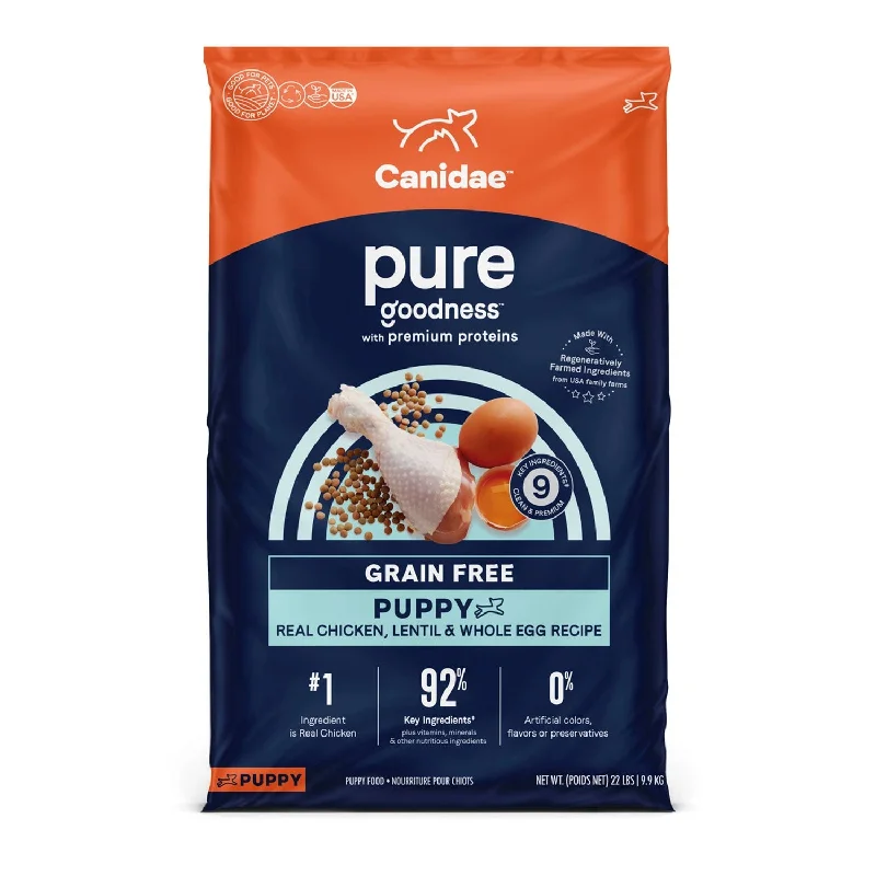 orthopedic dog bed for senior dogs-Canidae Pure Grain Free Chicken, Lentil & Egg Puppy Dry Dog Food