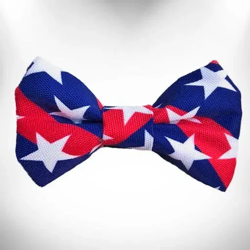 cat ear cleaner gentle solution-Stars & Stripes Dog Bow Tie