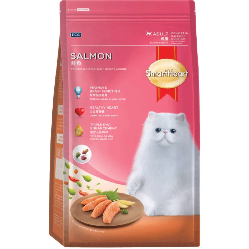 soft cat cave bed enclosed-Smartheart Salmon Adult Dry Cat Food