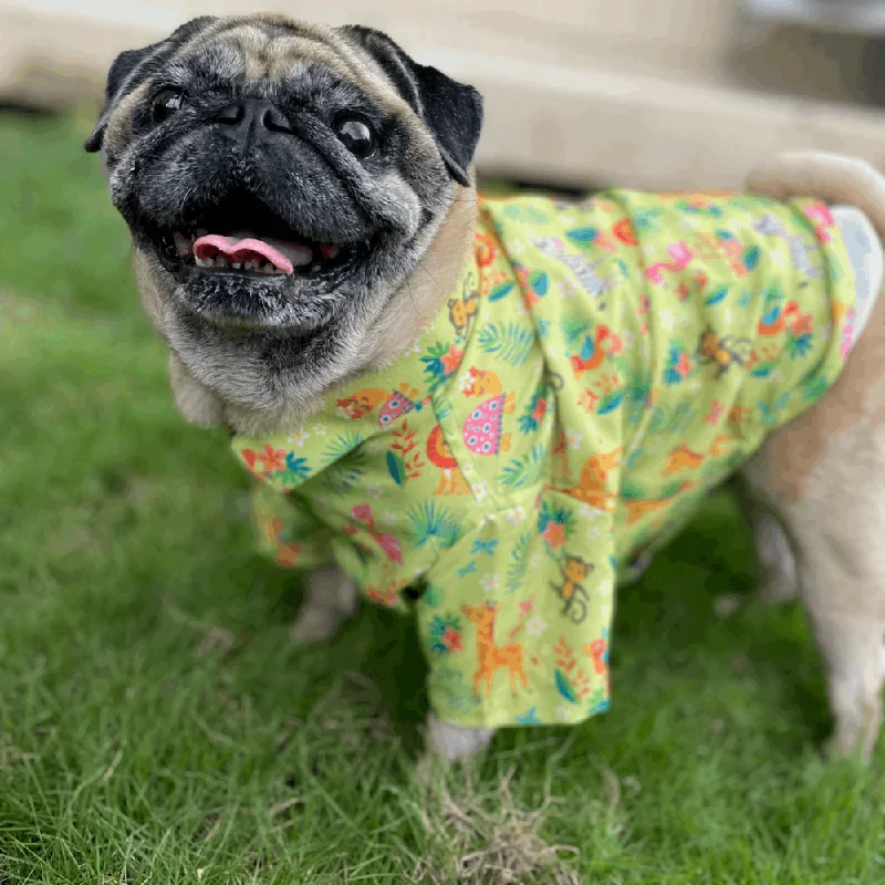 dog cooling vest for summer heat-15buttons Madagascar Shirt for Dogs