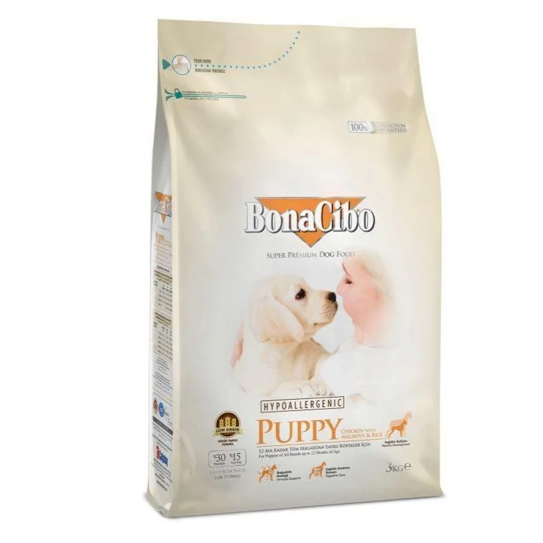 outdoor dog kennel heavy-duty-Bonacibo Puppy Food 3 kg