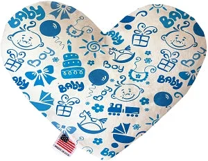 large breed dog joint supplements-Baby Boy Stuffing Free Squeaker Heart Dog Toy