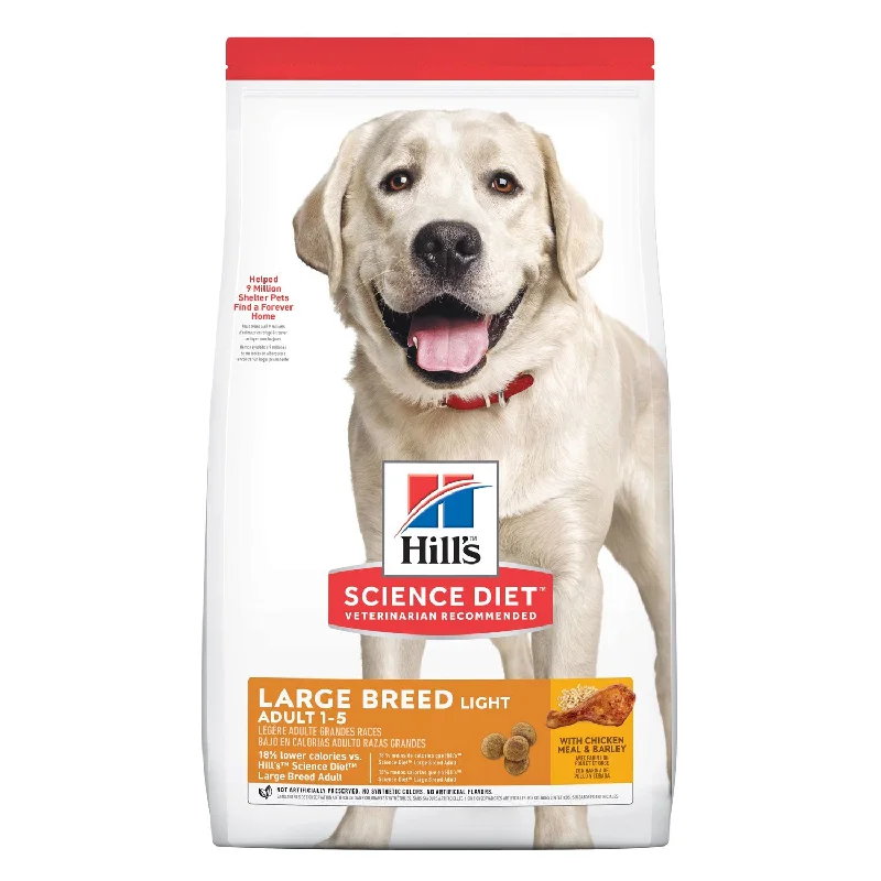 heavy-duty dog crate for large dogs-Hill's Science Diet Light Large Breed Adult Dry Dog Food 12kg