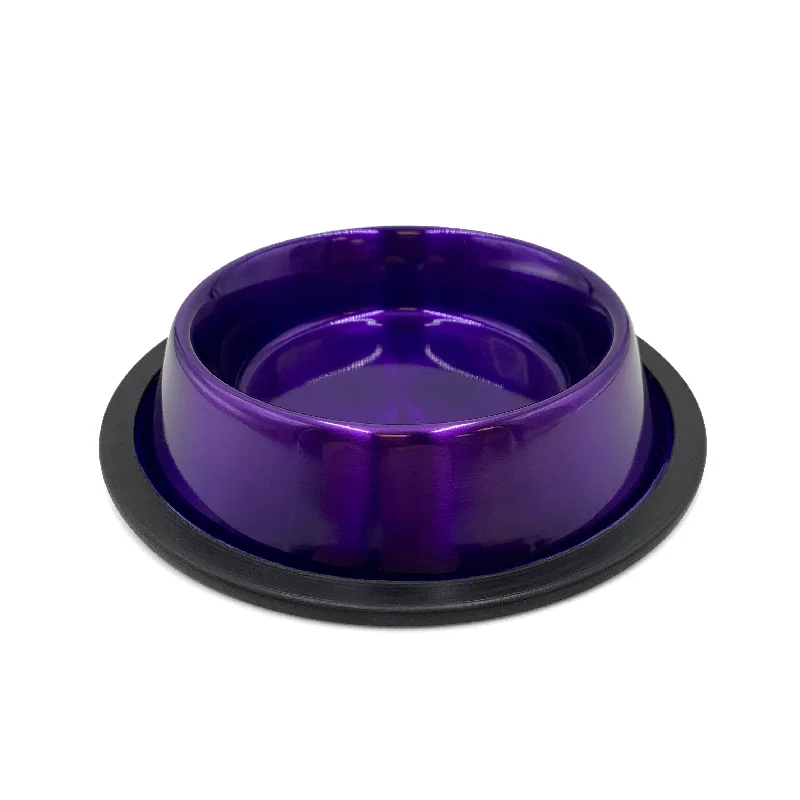 cat litter deodorizer natural-STAINLESS STEEL, ANTI-SKID DOG BOWL AMETHYST