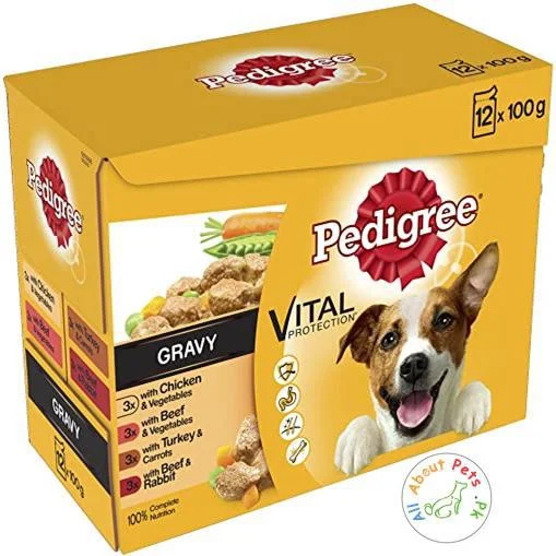 heavy-duty dog crate for large dogs-Pedigree Dog Wet Food Vital Protection Gravy 100g