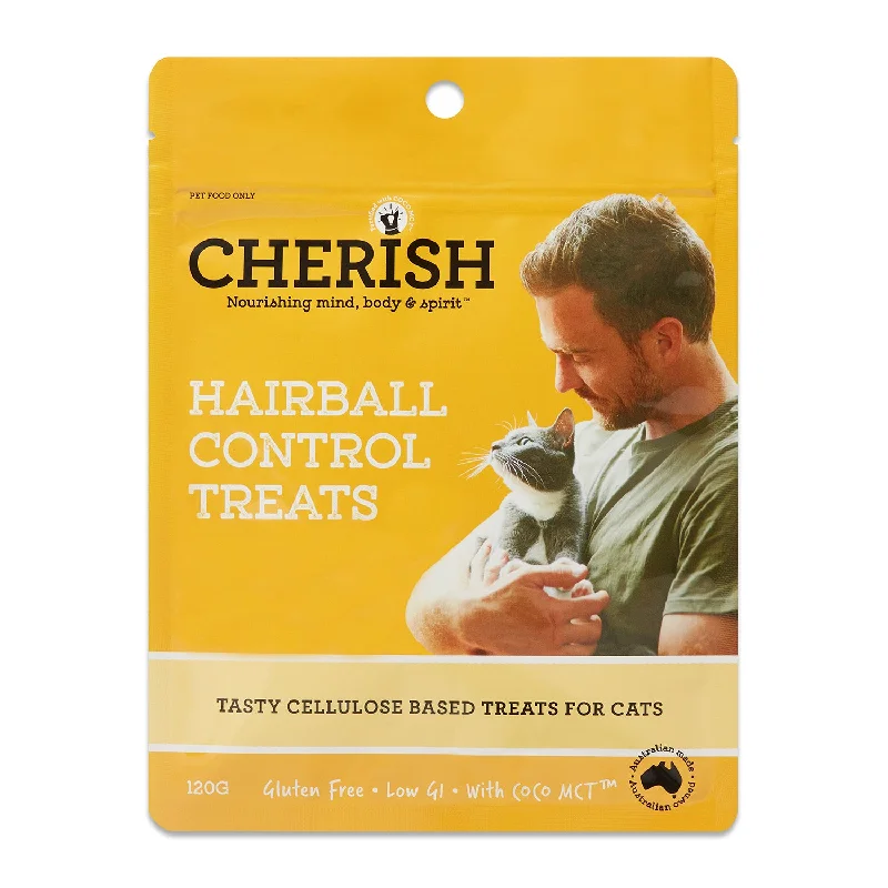 dog harness for hiking-Cherish Hairball Control Cat Treats 120g