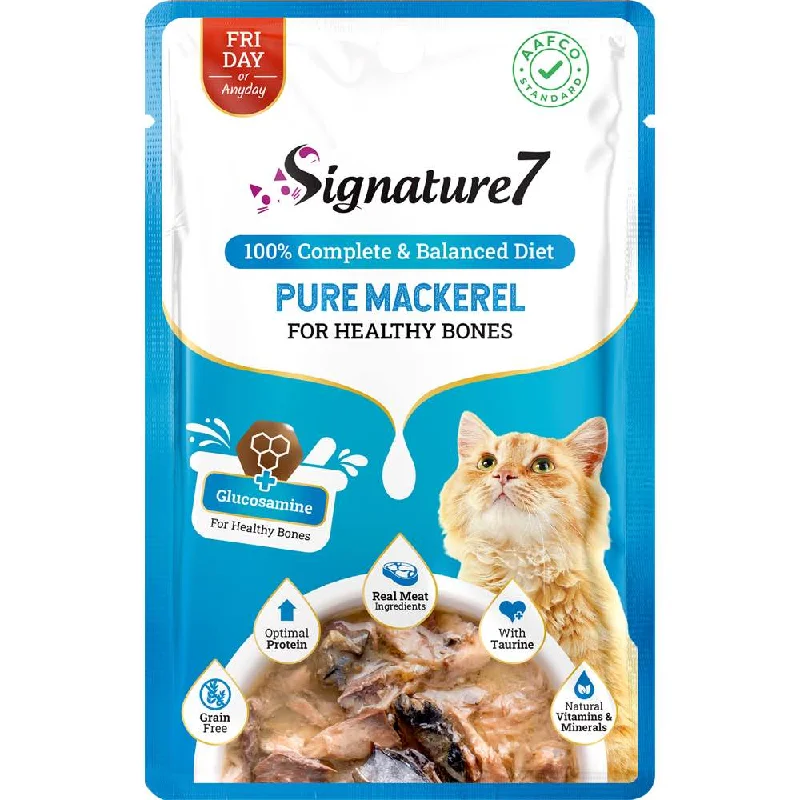 indestructible dog toys for large breeds-20% OFF: Signature7 Pure Mackerel For Healthy Bones (Fri) Grain-Free Pouch Cat Food 50g x 12