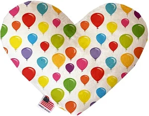 cooling mat for dogs in summer-Balloons Canvas Squeaker Heart Dog Toy