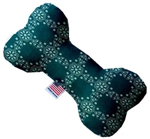 cat tunnel play toy collapsible-Blue Flowers Stuffing Free Squeaker Bone Dog Toy