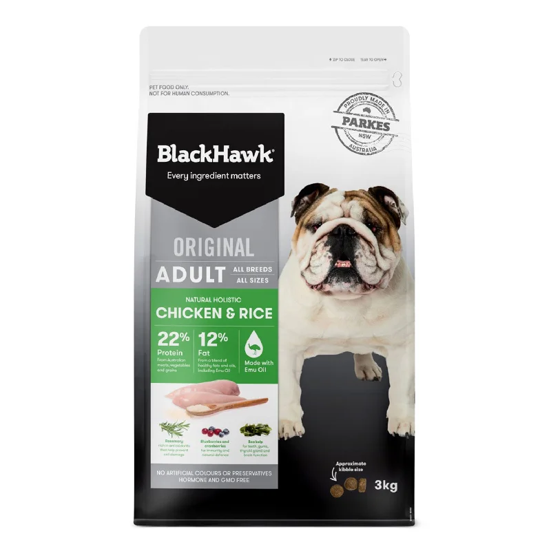 dog cooling pad for summer-Black Hawk Chicken & Rice Adult Dry Dog Food