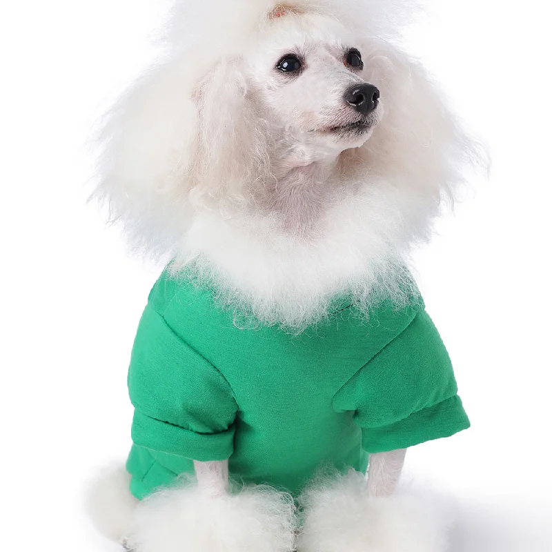 dog cooling vest for summer heat-The Happy Lots Pet Halloween Tshirt for Dogs (Green)