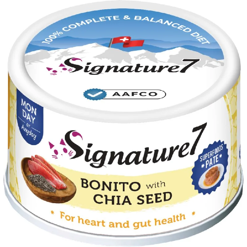 dog leash with waste bag holder-20% OFF: Signature7 Bonito With Chia Seed Pate (Mon) Cat Canned Food 80g