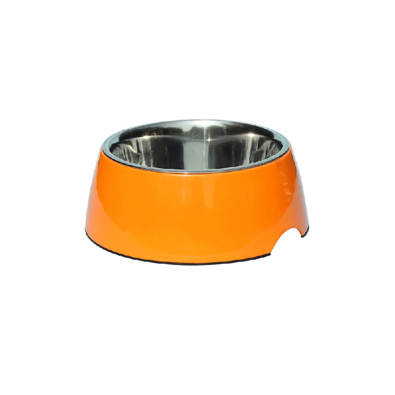 small pet travel cage portable-Melamine Belly Bowl-Orange