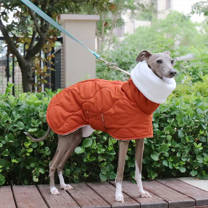 collapsible travel bowl for pets-Warm Waterproof Quilted Turtleneck Dog Jacket