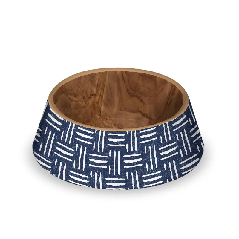 hamster cage accessories colorful-Indigo Oasis bowl for dogs and cats