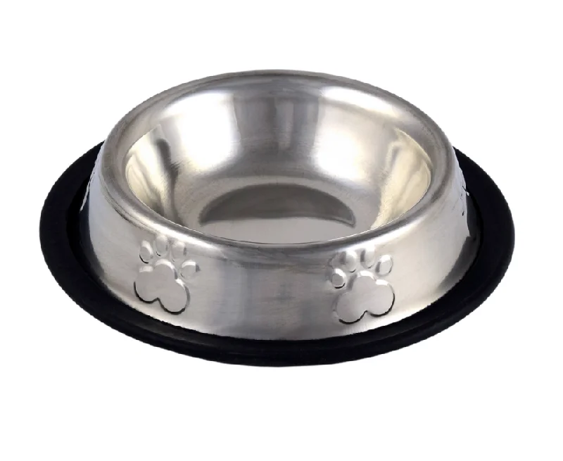 cooling mat for dogs in summer-Stainless Steel Non-Skid Cat Bowl