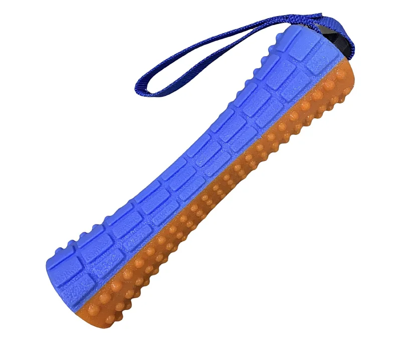 durable nylon chew toys for dogs-For The Fur Kids Squeaky Dumbbell Tug Dog Toy