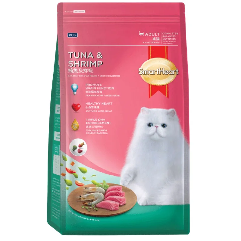 pet tracker chip with GPS-Smartheart Tuna & Shrimp Adult Dry Cat Food