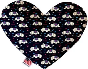 best dog food for small breeds-Baby Elephants Stuffing Free Squeaker Heart Dog Toy