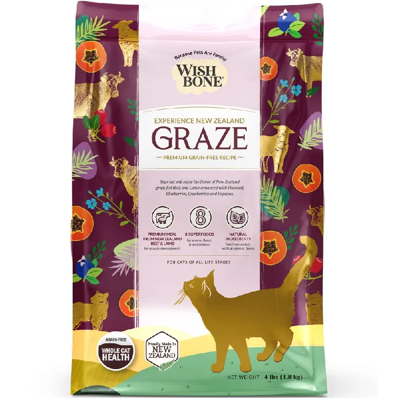 puppy chew bone natural-25% OFF: Wishbone Graze Beef, Lamb & Chicken Grain-Free Dry Cat Food 4lb